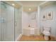 Spa-like bathroom with a corner soaking tub and walk-in shower at 3636 Habersham Nw Rd # 1108, Atlanta, GA 30305