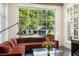 Comfortable living room with floor to ceiling windows overlooking the pool and backyard at 133 Blackland Nw Rd, Atlanta, GA 30342