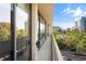 Private balcony offering city and treetop views at 2575 Peachtree Ne Rd # 9G, Atlanta, GA 30305