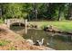 Peaceful creek with a stone bridge at 2575 Peachtree Ne Rd # 9G, Atlanta, GA 30305