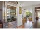 Modern kitchen with SubZero refrigerator and hardwood floors at 2575 Peachtree Ne Rd # 9G, Atlanta, GA 30305