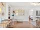 Home office with hardwood floors and built-in shelving at 2575 Peachtree Ne Rd # 9G, Atlanta, GA 30305