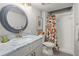 Updated bathroom with marble vanity and walk-in shower at 16 Ivy Ne Rdg, Atlanta, GA 30342