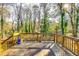 Deck overlooks a wooded backyard at 2508 Connally Dr, East Point, GA 30344
