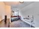 Well-lit bedroom with a comfortable bed and workspace at 2508 Connally Dr, East Point, GA 30344