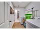 Convenient laundry room with washer, dryer and extra storage at 2508 Connally Dr, East Point, GA 30344