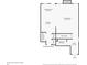 First floor plan shows the location of the living room, kitchen, laundry room and bathroom at 319 Pinewood Dr, Woodstock, GA 30189