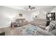 Spacious living room with an open concept and modern finishes at 319 Pinewood Dr, Woodstock, GA 30189