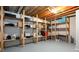 Ample basement storage with built-in shelving units at 790 Oakhaven Dr, Roswell, GA 30075