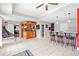 Recreational area featuring a built-in bar, seating, and ample space for entertainment at 19 Spring Lake Trl, White, GA 30184