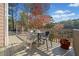 Porch with outdoor seating and a view of the water and trees at 19 Spring Lake Trl, White, GA 30184