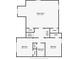 Upper floor plan with bonus room, two bedrooms, and a bathroom at 121 Rachel Blvd, Temple, GA 30179