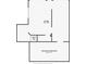 Basement floor plan featuring unfinished space and a garage at 121 Rachel Blvd, Temple, GA 30179