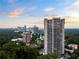 Luxury high-rise building at sunset, city view at 2660 Peachtree Rd # 27E, Atlanta, GA 30305