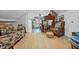 Cozy living room with vintage furniture and jute rug at 679 N Central Ave, Hapeville, GA 30354