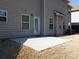 Private backyard patio with concrete slab at 325 Allgood Trce, Acworth, GA 30101