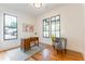 Bright home office with hardwood floors and large windows at 89 1St Ne Ave, Atlanta, GA 30317