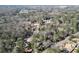 Aerial view of the house and surrounding area at 9935 La View Cir, Roswell, GA 30075