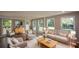 Sunlit living room with hardwood floors and multiple windows at 9935 La View Cir, Roswell, GA 30075