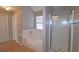 Bathroom with walk-in shower and garden tub at 6108 Waterton Dr, Lithonia, GA 30058