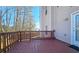 Back deck with wooded views at 6108 Waterton Dr, Lithonia, GA 30058