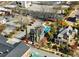 Expansive aerial view of property with pool, manicured grounds, and parking at 3532 S Fulton Ave, Hapeville, GA 30354