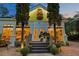 Stately home featuring a unique architectural design with a brick walkway at 3532 S Fulton Ave, Hapeville, GA 30354