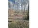 Wooded backyard with playset, viewed from above at 733 Exchange Mill, Dacula, GA 30019