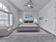 Bright bedroom with large window, ceiling fan, and plush carpet at 1699 Paddlewheel Dr, Marietta, GA 30062