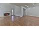 Spacious living room with hardwood floors and fireplace at 1699 Paddlewheel Dr, Marietta, GA 30062
