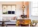 Elegant living room with hardwood floors and large mirror at 2499 Peachtree Ne Rd # 504, Atlanta, GA 30305
