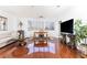 Bright living room with hardwood floors and city views at 2499 Peachtree Ne Rd # 504, Atlanta, GA 30305