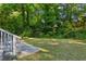 Spacious backyard with lush greenery and patio at 516 Fairlane Nw Cir, Atlanta, GA 30331