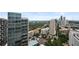 Aerial perspective showcasing city views and pool at 1080 Peachtree Ne St # 3309, Atlanta, GA 30309