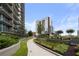 Landscaped rooftop garden with walking path at 1080 Peachtree Ne St # 3309, Atlanta, GA 30309