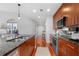Modern kitchen with granite countertops and stainless steel appliances at 1080 Peachtree Ne St # 3309, Atlanta, GA 30309