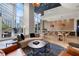 Relaxing lounge area with comfortable seating and city views at 1080 Peachtree Ne St # 3309, Atlanta, GA 30309