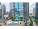 Luxury rooftop pool and deck area at 1080 Peachtree Ne St # 3309, Atlanta, GA 30309