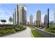 Landscaped rooftop garden with seating areas at 1080 Peachtree Ne St # 3309, Atlanta, GA 30309