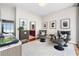 Relaxing sitting area with two comfy chairs and city views at 1080 Peachtree Ne St # 3309, Atlanta, GA 30309