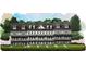 Rendering of townhomes with covered balconies and traditional architectural elements at 1979 Flying Scotsman Dr # 16, Kennesaw, GA 30144