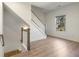 Spacious basement with hardwood floors and staircase at 2440 Brantley Nw St, Atlanta, GA 30318