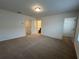 Main bedroom with access to bathroom and closet at 2116 Stillhaven Pl, Douglasville, GA 30135