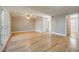 Living room with hardwood floors and access to patio at 3312 Northcrest Rd # A, Atlanta, GA 30340