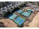 Aerial view of the community's tennis courts at 333 Gardens Of Harmony Dr, Canton, GA 30115