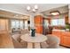 Kitchen and dining area with hardwood floors at 407 Coleraine Se, Smyrna, GA 30080