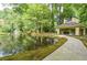 Serene pond with gazebo and walking path at 407 Coleraine Se, Smyrna, GA 30080