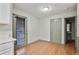 Bright dining area with hardwood floors and a chandelier at 6738 Merrywood Dr, Fairburn, GA 30213