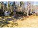 Backyard with shed and partially fenced area at 2283 Country Club Sw Ln, Atlanta, GA 30311