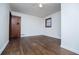 Bedroom with hardwood floors and ceiling fan at 2283 Country Club Sw Ln, Atlanta, GA 30311